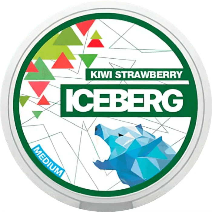 Kiwi Strawberry Light Nicotine Pouches by Ice Berg 20mg/g - Click & Vape