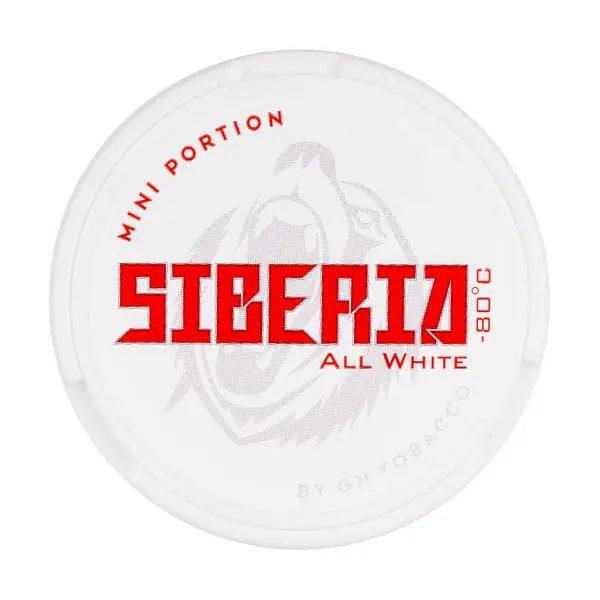 All White Mini Nicotine Pouches by Siberia 16.5mg - Click & Vape