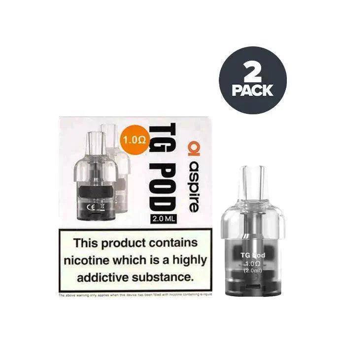 Aspire TG Replacement Pods - 2ml 2 Pack - Click & Vape