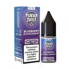 Blueberry Blackcurrant Nic Salt E-liquid by Pukka Juice 10ml - Click & Vape