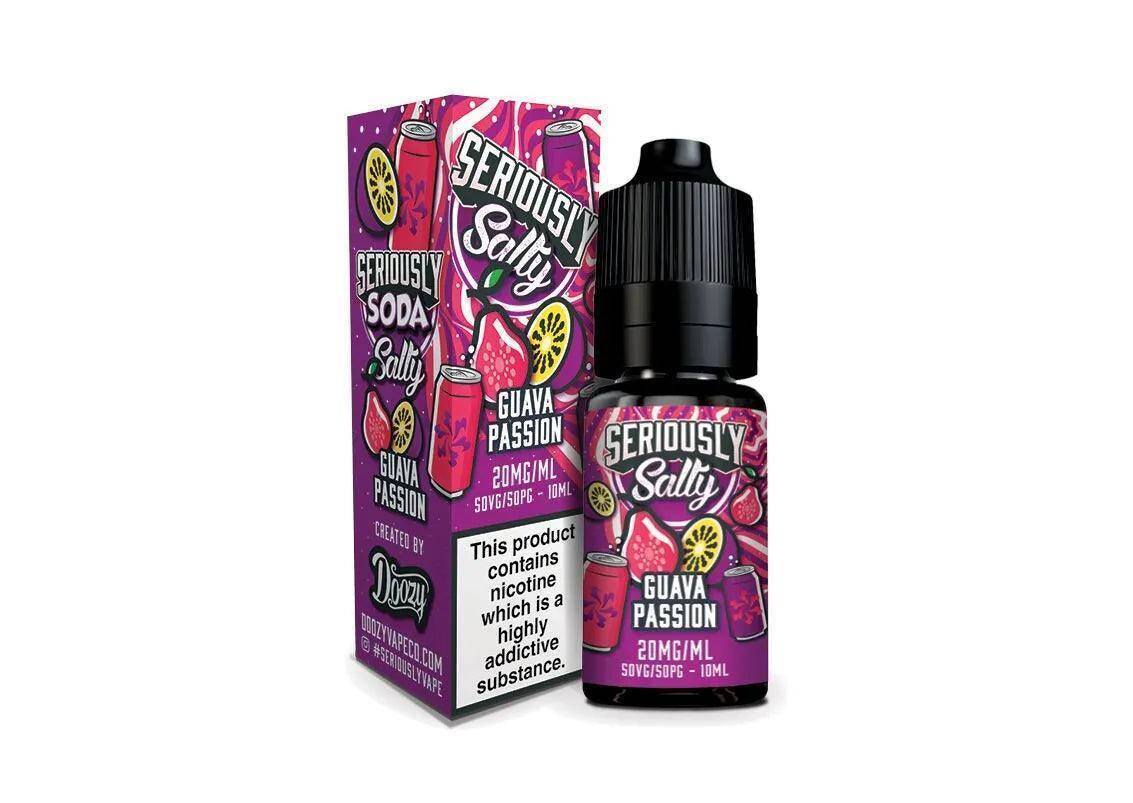 Doozy Seriously Salty Nic Salt Soda - Guava Passion - 10ml - Click & Vape