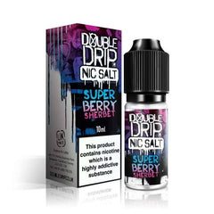 Double Drip Nic Salts - Super Berry Sherbet - 10ml - Click & Vape