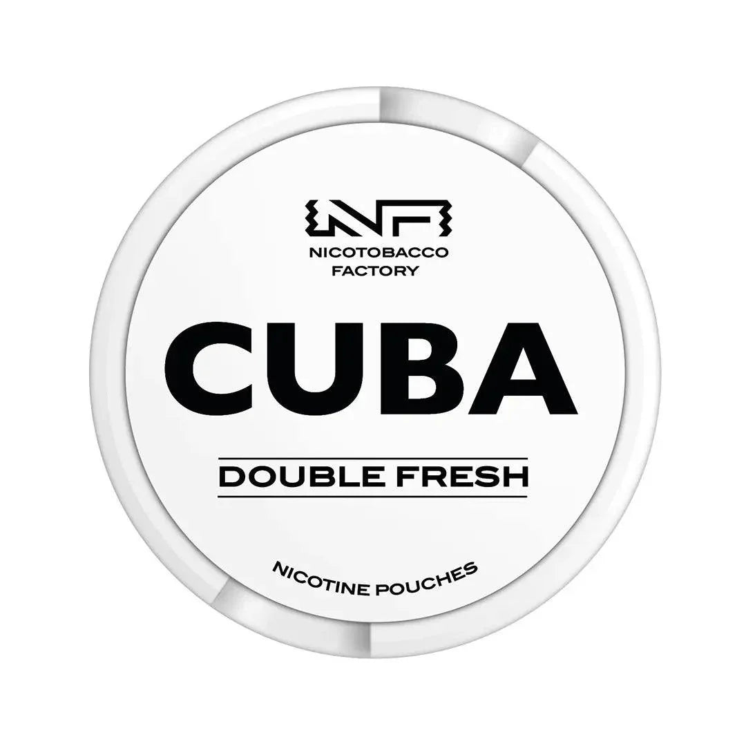 Double Fresh Nicotine Pouches by Cuba White 16mg - Click & Vape