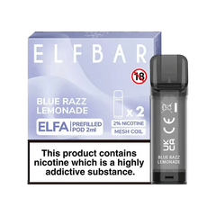 ELF BAR ELFA PRE-FILLED PODS (PACK OF 2) - Blue Razz Lemonade - Click & Vape