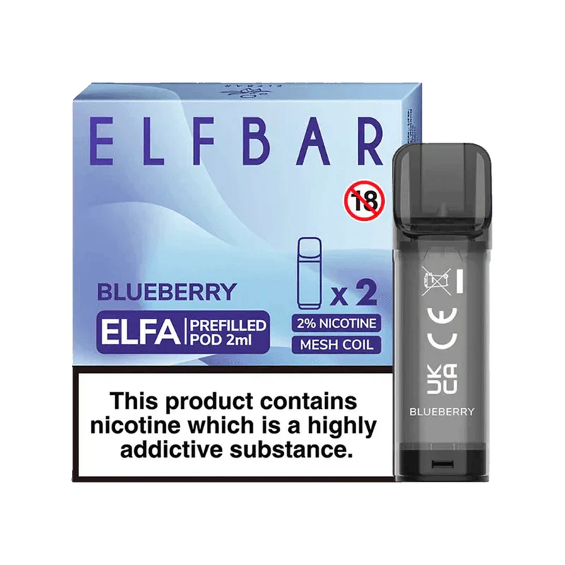 ELF BAR ELFA PRE-FILLED PODS (PACK OF 2) - Blueberry - Click & Vape