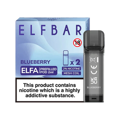 ELF BAR ELFA PRE-FILLED PODS (PACK OF 2) - Blueberry - Click & Vape