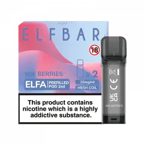 ELF BAR ELFA PRE-FILLED PODS (PACK OF 2) - Mix Berries - Click & Vape