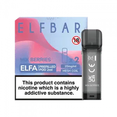 ELF BAR ELFA PRE-FILLED PODS (PACK OF 2) - Mix Berries - Click & Vape