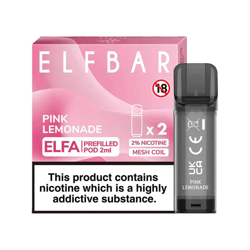 ELF BAR ELFA PRE-FILLED PODS (PACK OF 2) - Pink Lemonade - Click & Vape