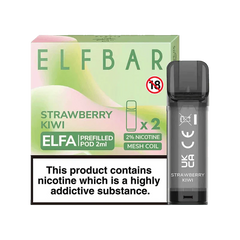 ELF BAR ELFA PRE-FILLED PODS (PACK OF 2) - Strawberry Kiwi - Click & Vape