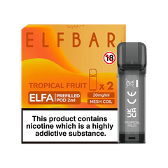 ELF BAR ELFA PRE-FILLED PODS (PACK OF 2) - Tropical Fruit - Click & Vape