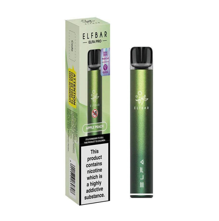 Elf Bar Elfa Pro Pod Kit Aurora Green - Apple Peach - Click & Vape