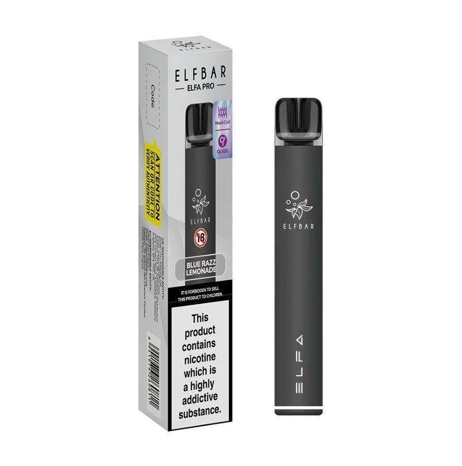 Elf Bar Elfa Pro Pod Kit Black - Blue Razz Lemonade - Click & Vape