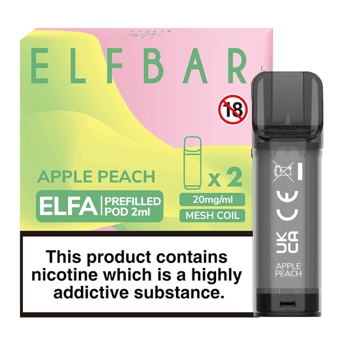 Elfbar Elfa Pre-Filled Pod Apple Peach - Click & Vape