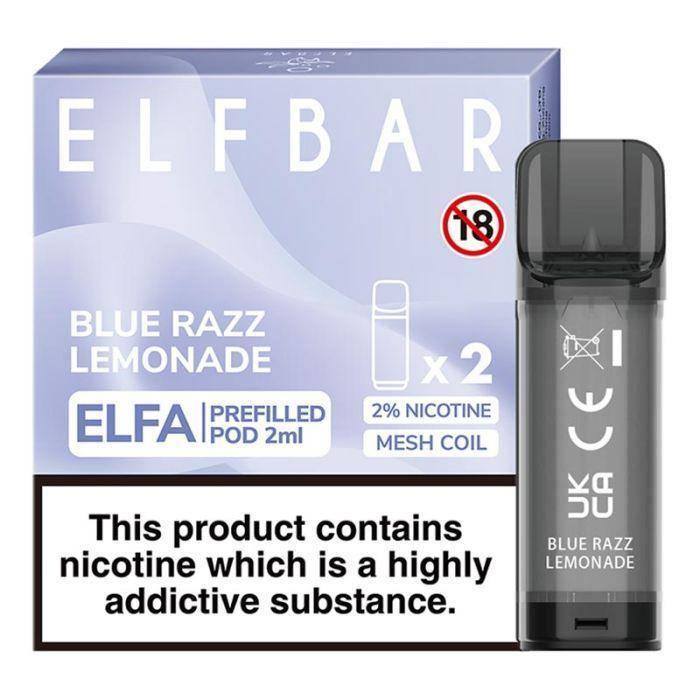 Elfbar Elfa Pre-Filled Pod Blue Razz Lemonade - Click & Vape