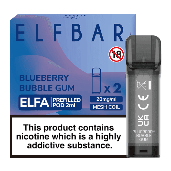 Elfbar Elfa Pre-Filled Pod Blueberry Bubblegum - Click & Vape