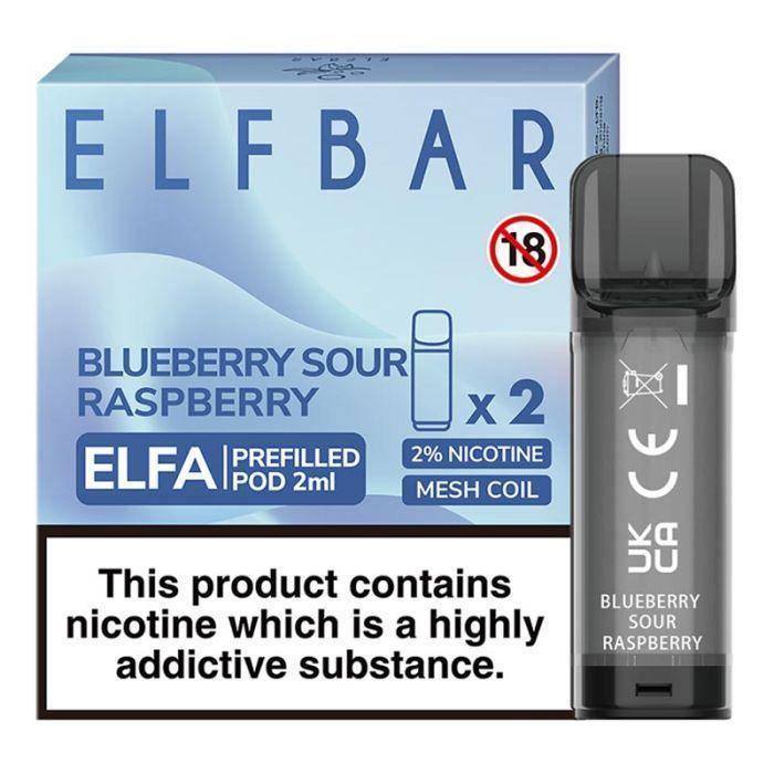 Elfbar Elfa Pre-Filled Pod Blueberry Sour Raspberry - Click & Vape