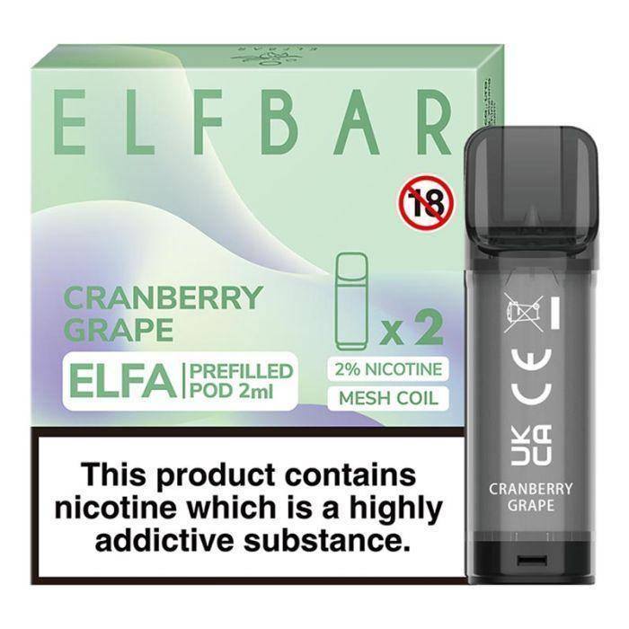 Elfbar Elfa Pre-Filled Pod Cranberry Grape - Click & Vape