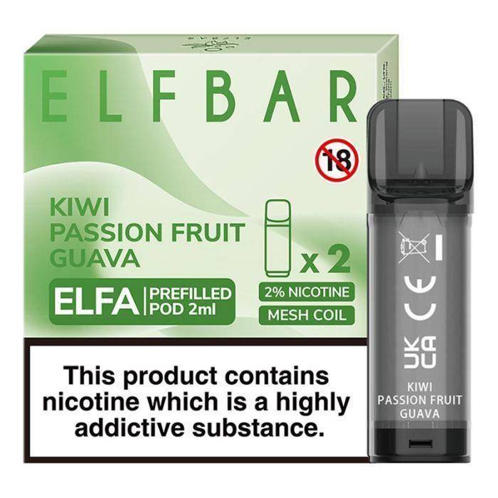 Elfbar Elfa Pre-Filled Pod Kiwi Passion Fruit Guava - Click & Vape