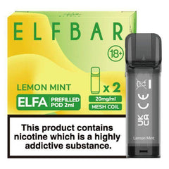 Elfbar Elfa Pre-Filled Pod Lemon Mint - Click & Vape