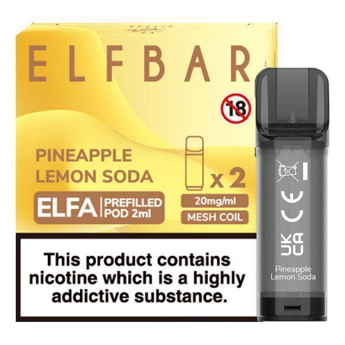 Elfbar Elfa Pre-Filled Pod Pineapple Lemon Soda - Click & Vape