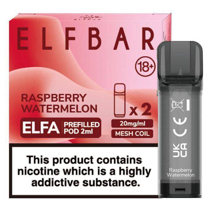 Elfbar Elfa Pre-Filled Pod Raspberry Watermelon - Click & Vape