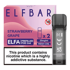 Elfbar Elfa Pre-Filled Pod Strawberry Grape - Click & Vape