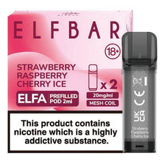 Elfbar Elfa Pre-Filled Pod Strawberry Raspberry Cherry Ice - Click & Vape