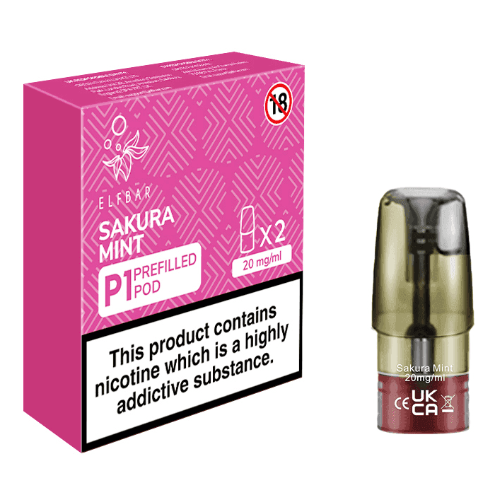 Elfbar Mate 500 P1 Pre-Filled Sakura Mint - Click & Vape