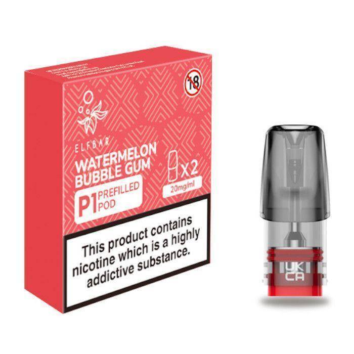 Elfbar Mate 500 P1 Pre-Filled Watermelon Bubble Gum - Click & Vape