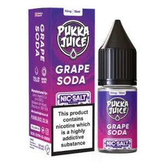 Grape Soda Nic Salt E-liquid by Pukka Juice 10ml - Click & Vape