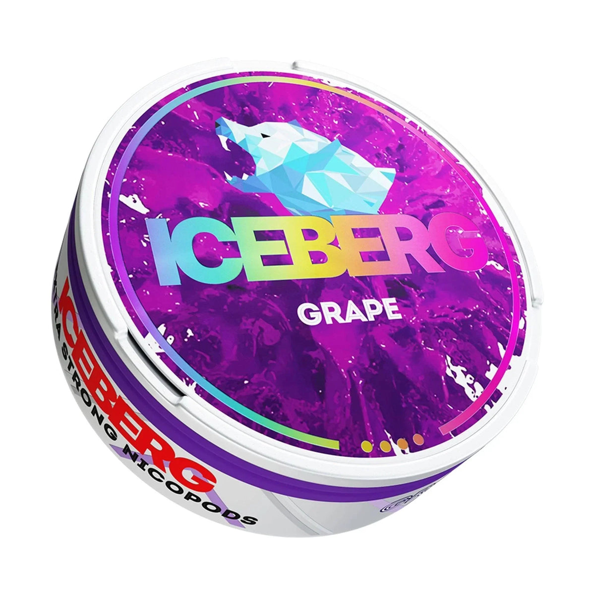 Grape Medium Nicotine Pouches by Ice Berg 75mg/g - Click & Vape
