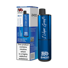 IVG 2400 (4 in 1) Blue Edition Disposable Vape - Click & Vape