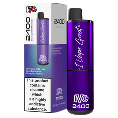 IVG 2400 BLACKCURRANT MENTHOL Disposable Vape - Click & Vape