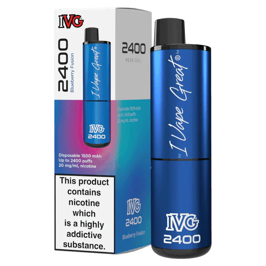 IVG 2400 BLUEBERRY FUSION Disposable Vape - Click & Vape