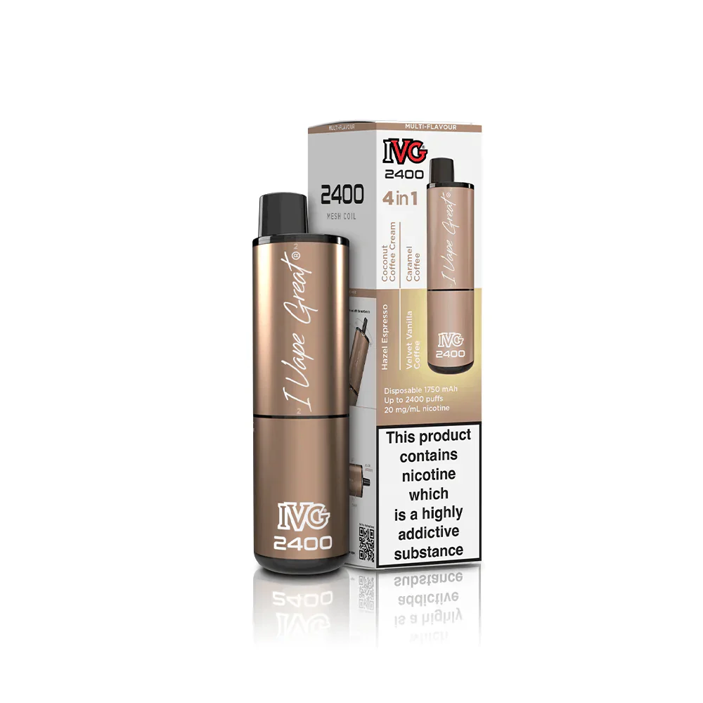 IVG 2400 Disposable Vape Coffee Edition (4 in 1) - Click & Vape