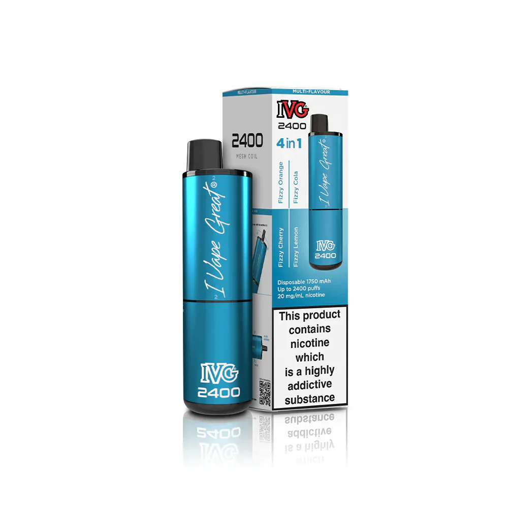 IVG 2400 Disposable Vape - Fizzy Edition (4 in 1) - Click & Vape