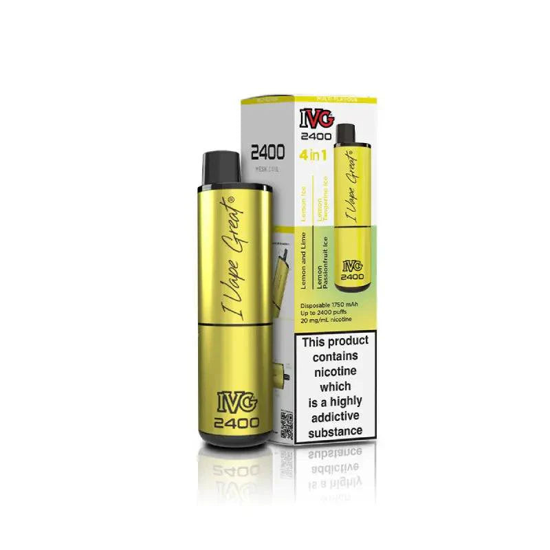 IVG 2400 Disposable Vape - Lemon Edition (4 in 1) - Click & Vape