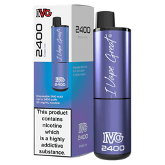 IVG 2400 GRAPE ICE Disposable Vape - Click & Vape