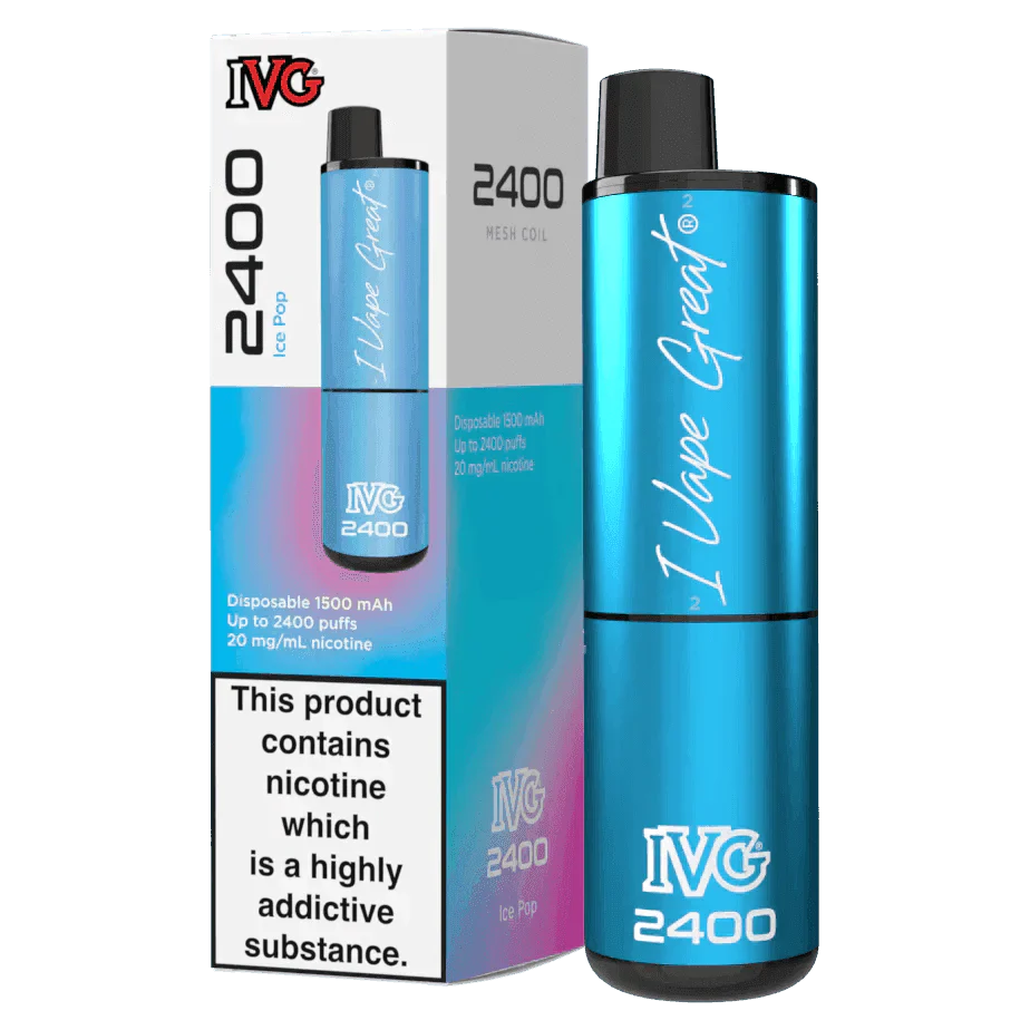 IVG 2400 ICE POP Disposable Vape - Click & Vape