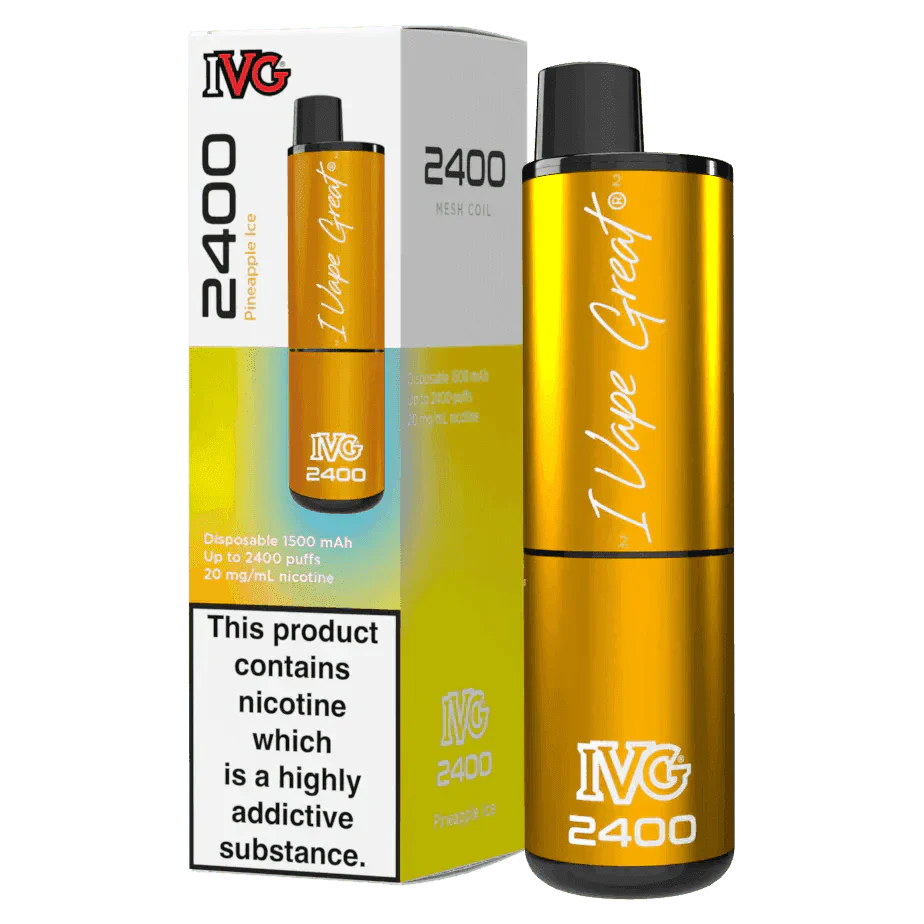 IVG 2400 PINEAPPLE ICE Disposable Vape - Click & Vape