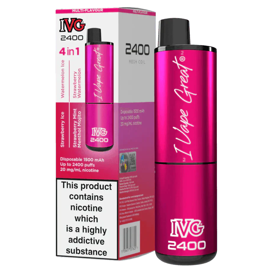 IVG 2400 PINK EDITION Disposable Vape - Click & Vape