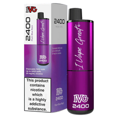 IVG 2400 PLUM BLUE RAZZ Disposable Vape - Click & Vape