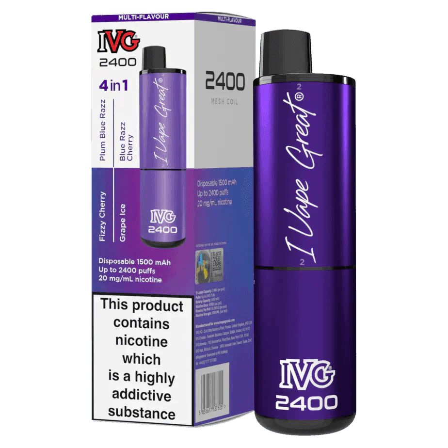 IVG 2400 PURPLE EDITION Disposable Vape - Click & Vape