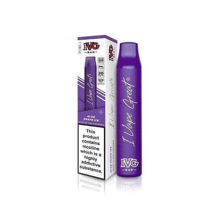 IVG BAR PLUS Aloe Grape Ice - Click & Vape