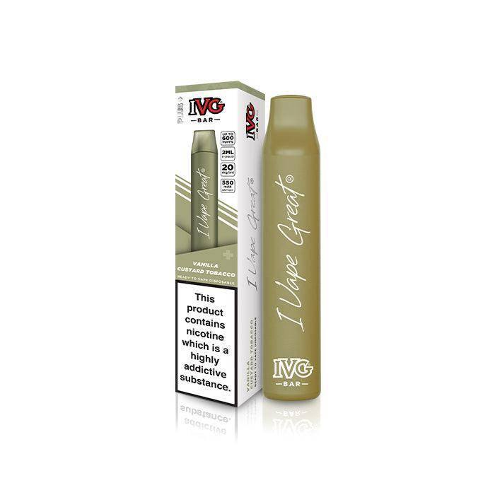 IVG BAR PLUS VANILLA CUSTARD TOBACCO - Click & Vape