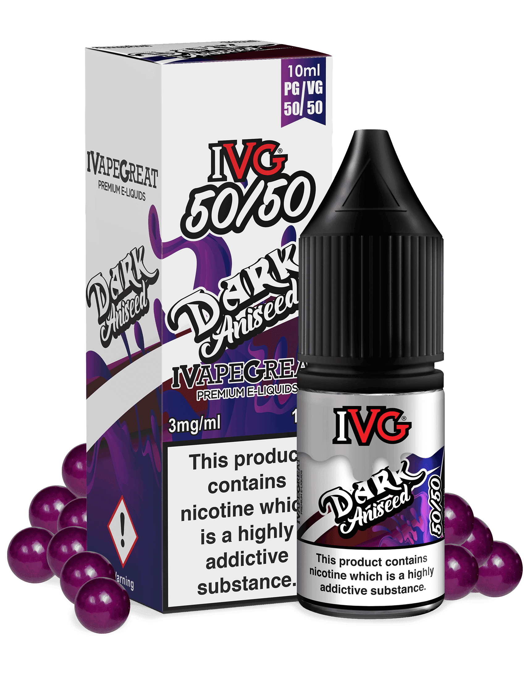 IVG Dark Aniseed 50/50 10ML - Click & Vape