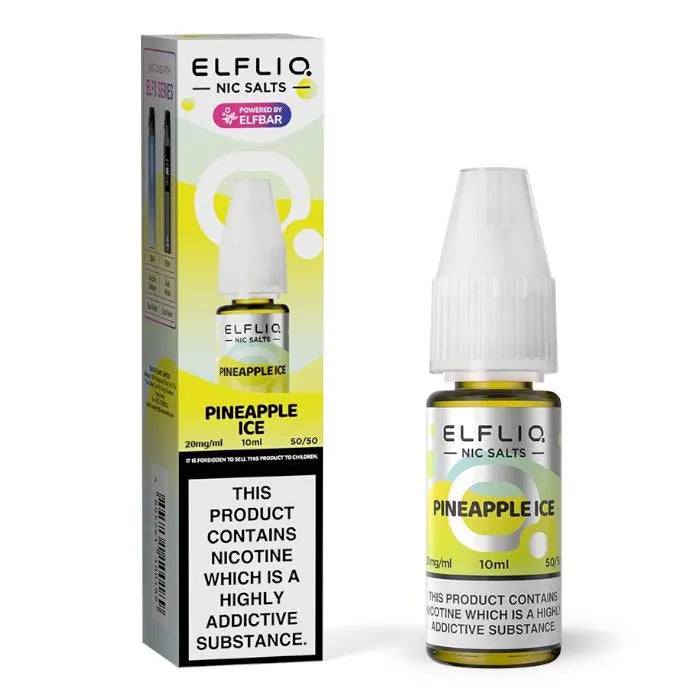 Pineapple Ice Nic Salt E-Liquid by Elf Bar Elfliq Salts 10ml - Click & Vape