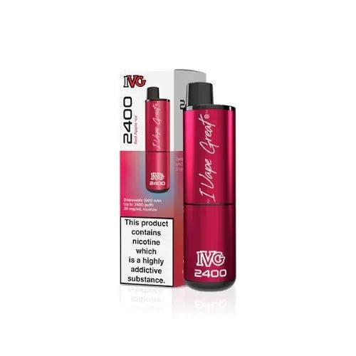 Red Apple Ice | IVG 2400 Disposable Vape - Click & Vape