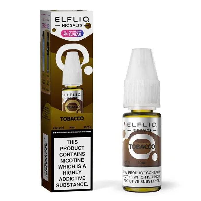 Tobacco Nic Salt E-Liquid by Elf Bar Elfliq Salts 10ml - Click & Vape